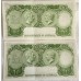 AUSTRALIA 1953 . ONE 1 POUND BANKNOTES . CONSECUTIVE PAIR